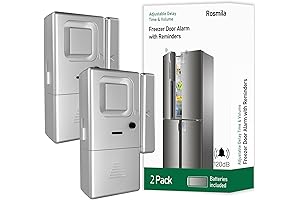 Efficient Fridge Door Alarm 2 Pack with Adjustable Delay and Volume for...