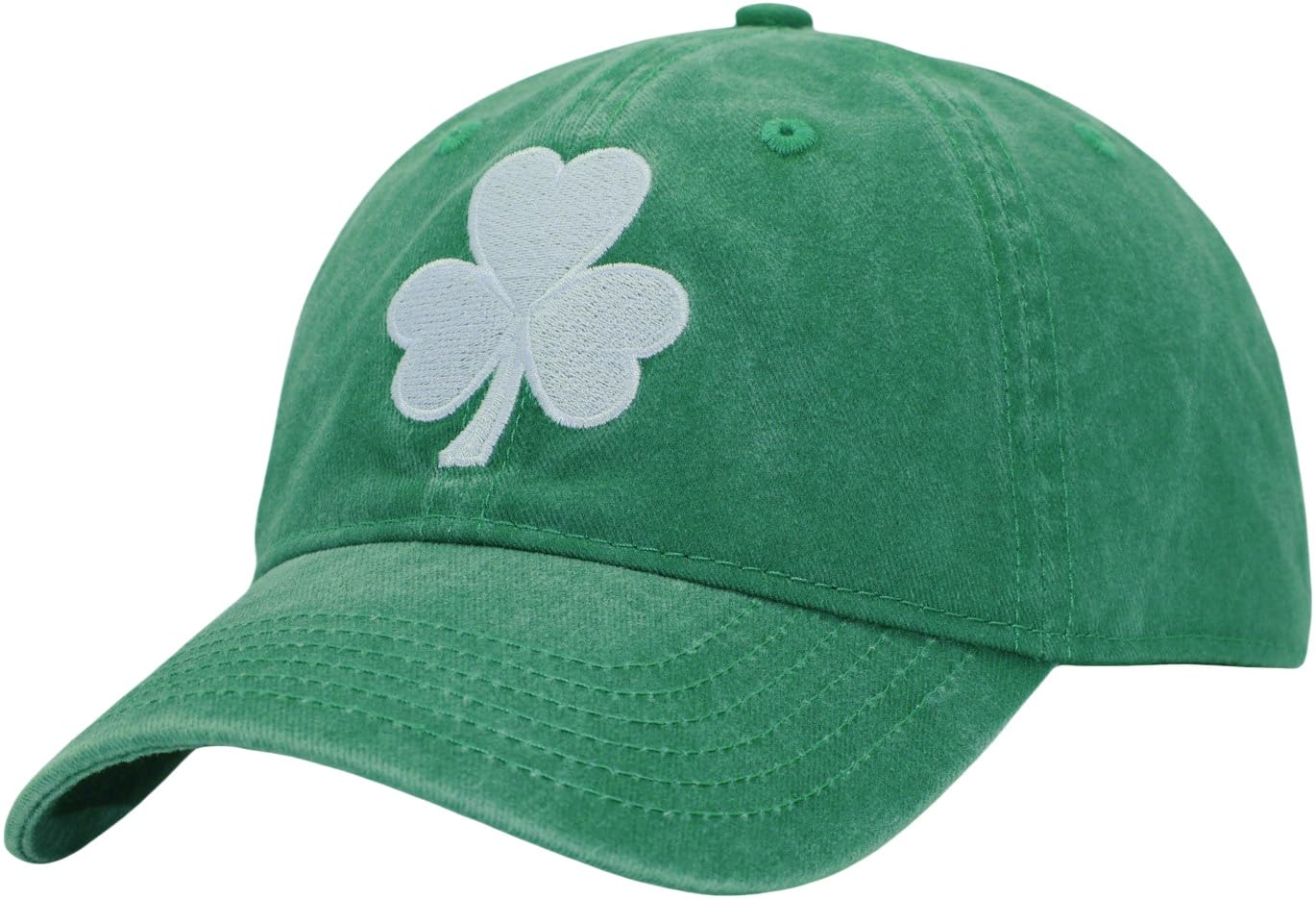 St Patricks Day Clover Cap - Fits OSFM & XXL - Ireland Irish Men Women Shamrock Hat - Gifts for Dad Mom Grandpa Grandma
