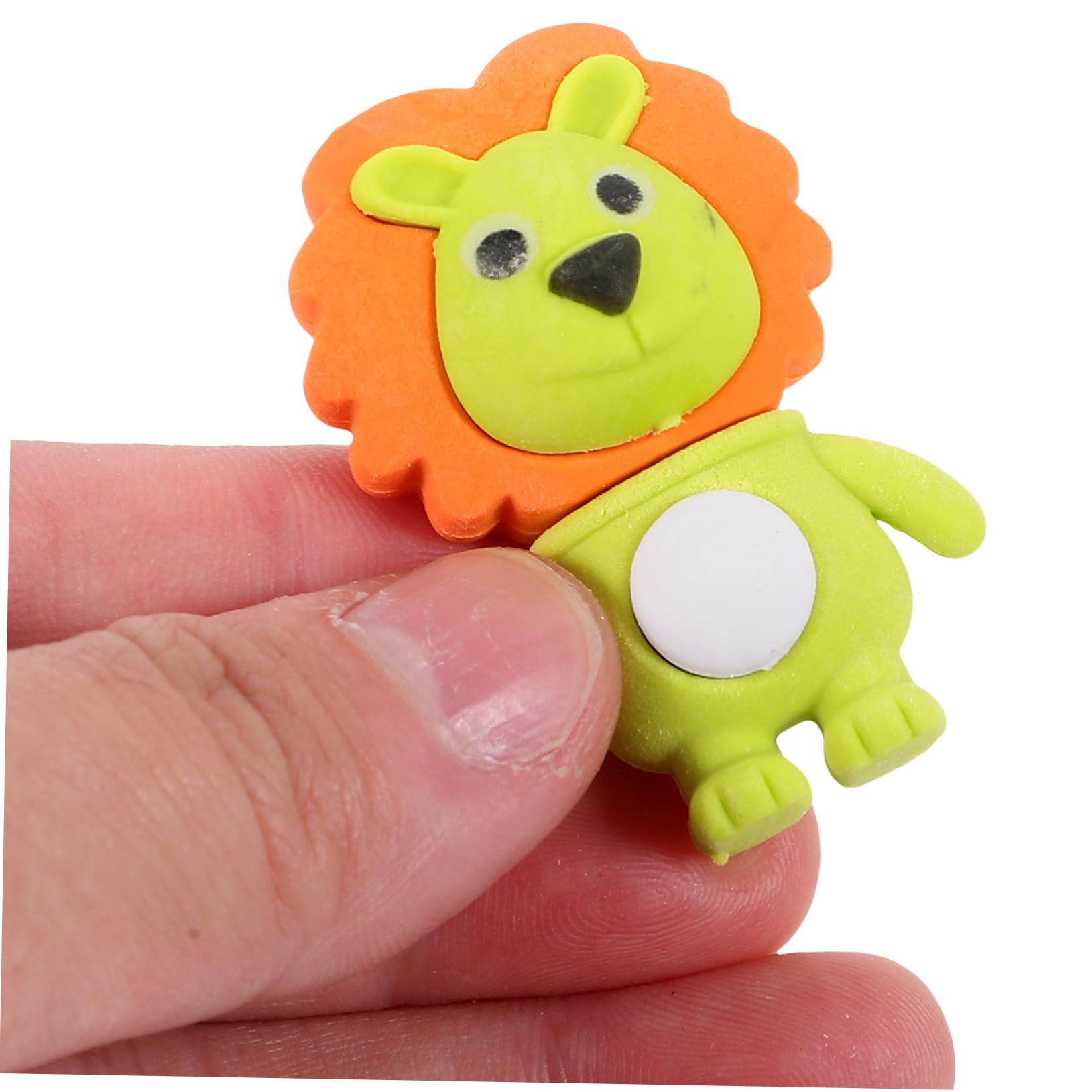 DOITOOL 120 Pezzi Gommini Mini Leone Cancellare Portatile per Morbidi e Delicati per Scuola e Ufficio Gadget Divertenti per Festa e Regalo