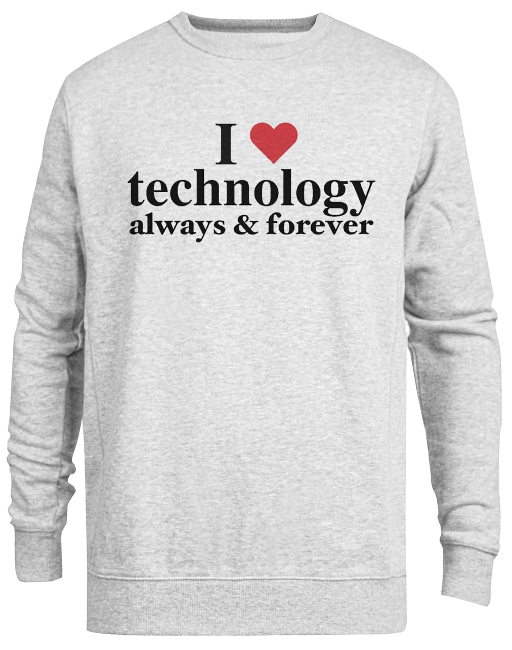Pull I Love Technology gris idéal pour le télétravail et les journées bureau - 3