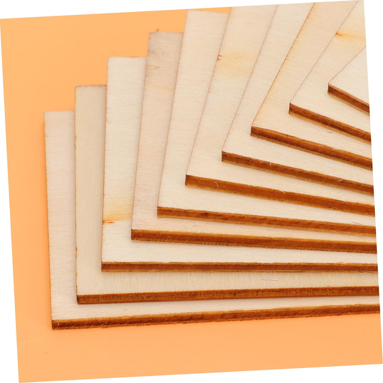 30 piezas Madera Rectangular Grosor para Manualidades DIY Decoración del Hogar Ornamentos Madera Natural Resistente Seguro para Pintar Fiestas Cumpleaños Navidad