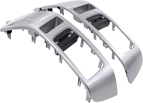 Miniatura 2 de MOTOKU Par izquierdo y derecho astilla tablero tablero salida de aire sensor panel bisel marco montaje para Toyota Land Cruiser Prado 120 FJ120