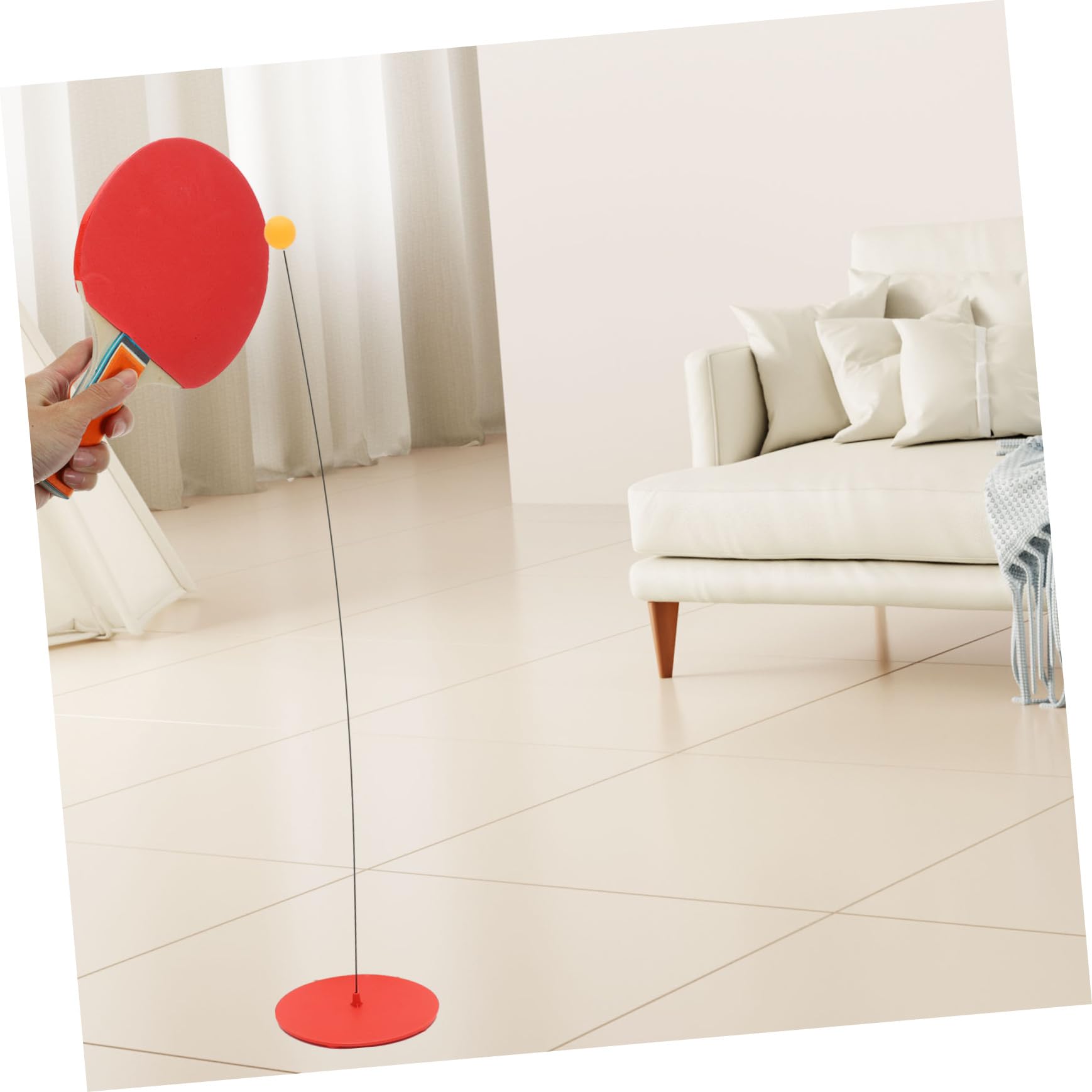 BESPORTBLE Set Da Pong - Dispositivo Di Allenamento Con Racchetta Elastica E Barra A Molla - Ideale Per Principianti E Professionisti - Gioca Sempre E Ovunque