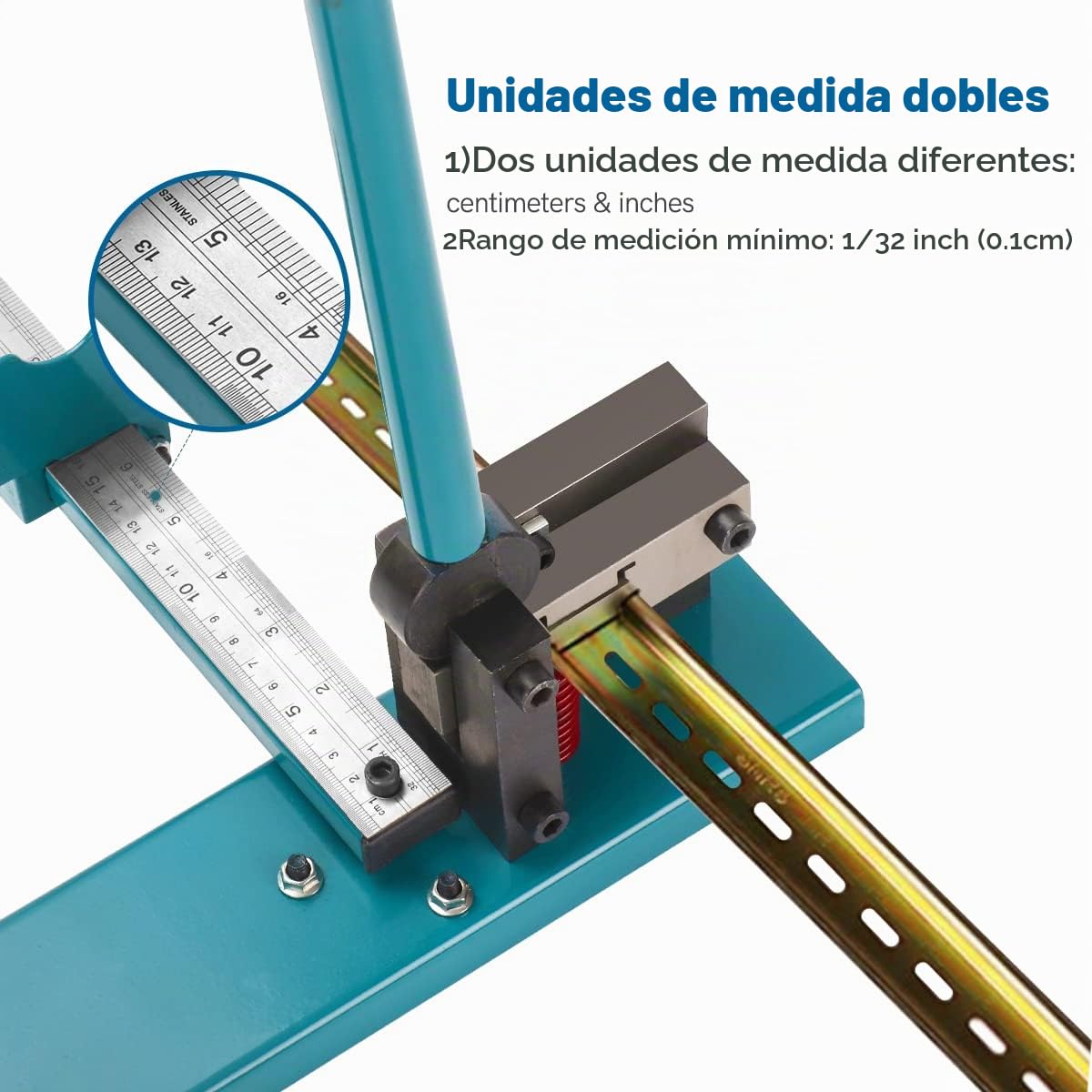 BreeRainz Cortador de Carril DIN | con Ranura de Corte Doble, para Cortar Carriles DIN de 35 mm