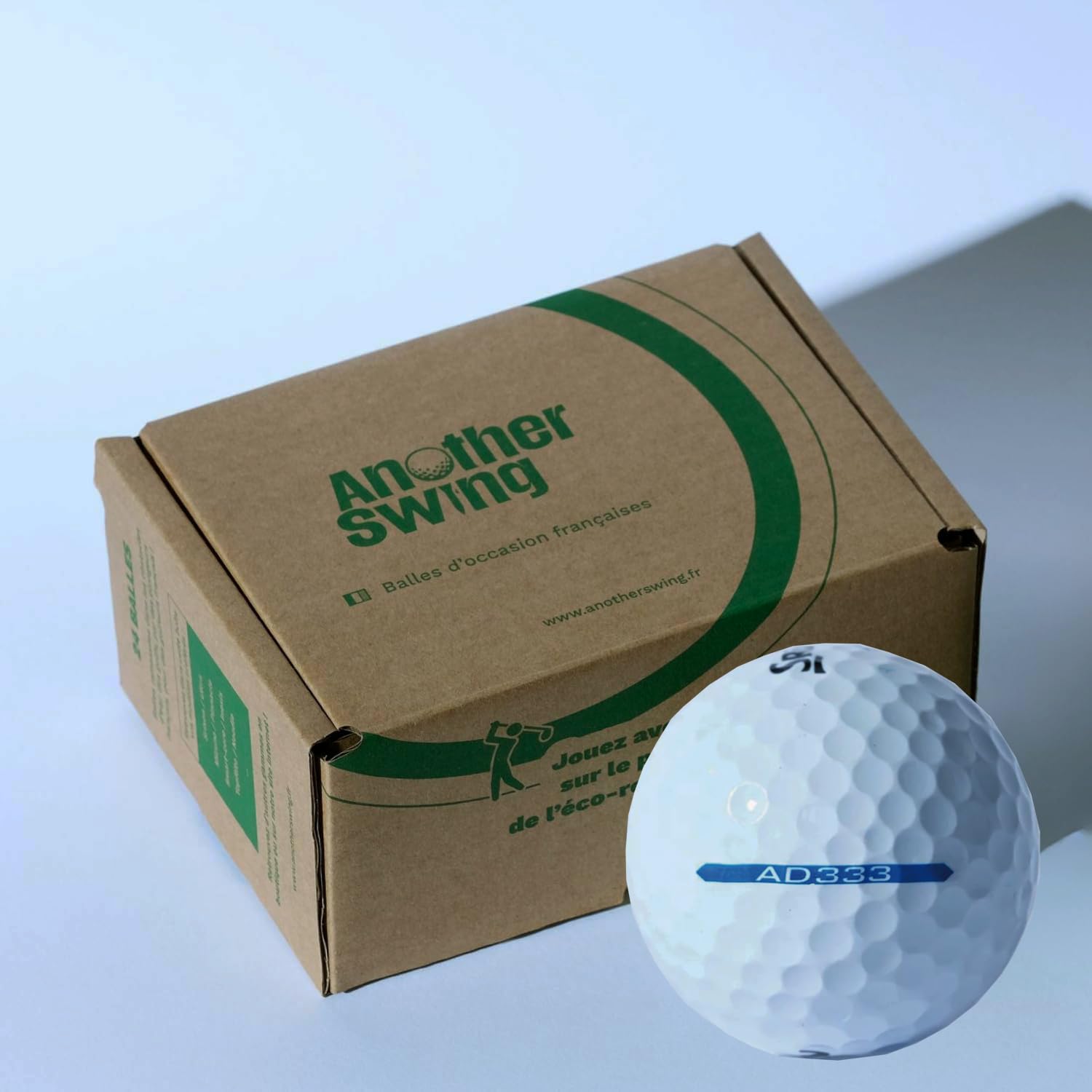 Lot de 12/24 Balles de Golf d'Occasion AD333 / AD333Tour - Idéales pour Joueurs Débutants et Confirmés - Qualité Premium et Performance – Marque Française