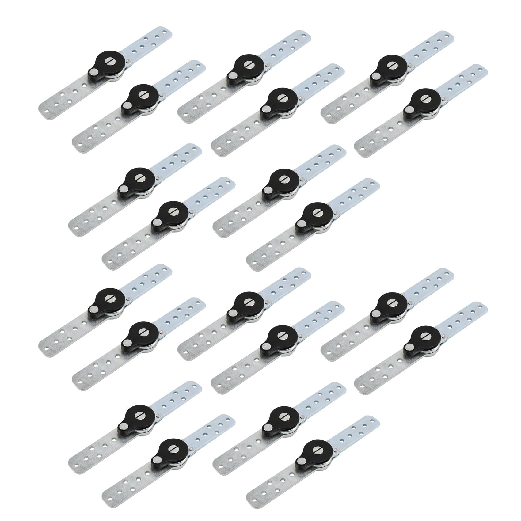 Jnchdghwa Silver 20X Lot Furniture Adjustable Angle Adjuster Mechanism Hinge Hardware Sofa Headrest Hinge Bed Bedding Ratchet