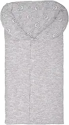 Porta Bebê Saco De Dormir Malha Menino e Menina (Cinza Ursos)