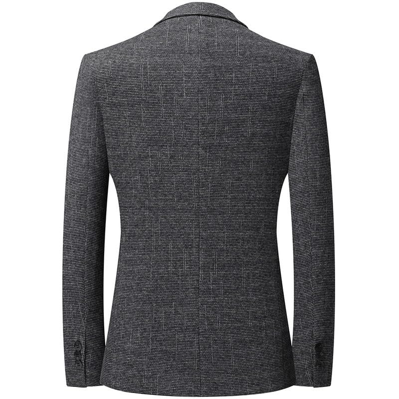 Mens Gray Tweed Blazers Sport Coats Slim Fit Jackets Casual Suit Formal Business for Daily Party Business2
