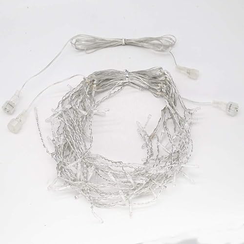 Miniatura 8 de YASENN Guirnalda de luces de carámbano de 100 LED de 9.9 pies, 8 modos de iluminación con temporizador, enchufe de hadas conectable para pared,