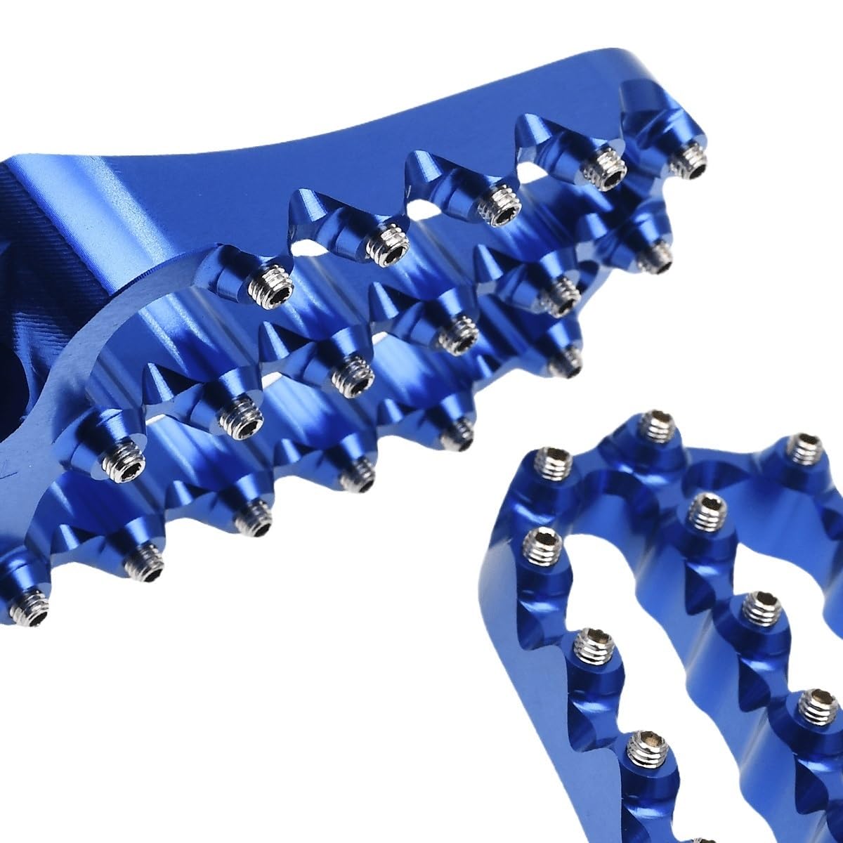 NICECNC Blue Wide Fat Forged Foot Pegs Compatible With Husqvarna TC65 2017-2018,TC85 2014-2017,TC125/FC250-450 2014-2015,TC250 2014-2016,TE/FE 150 -501 2014-16,701ENDURO 2016-21,FS450 2015,See Fitment