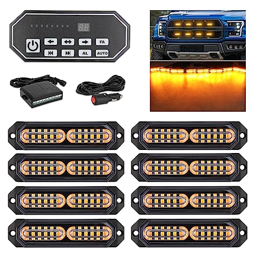 Kit feu de pénétration LED camion et mode clignotant ambre pour montage en surface