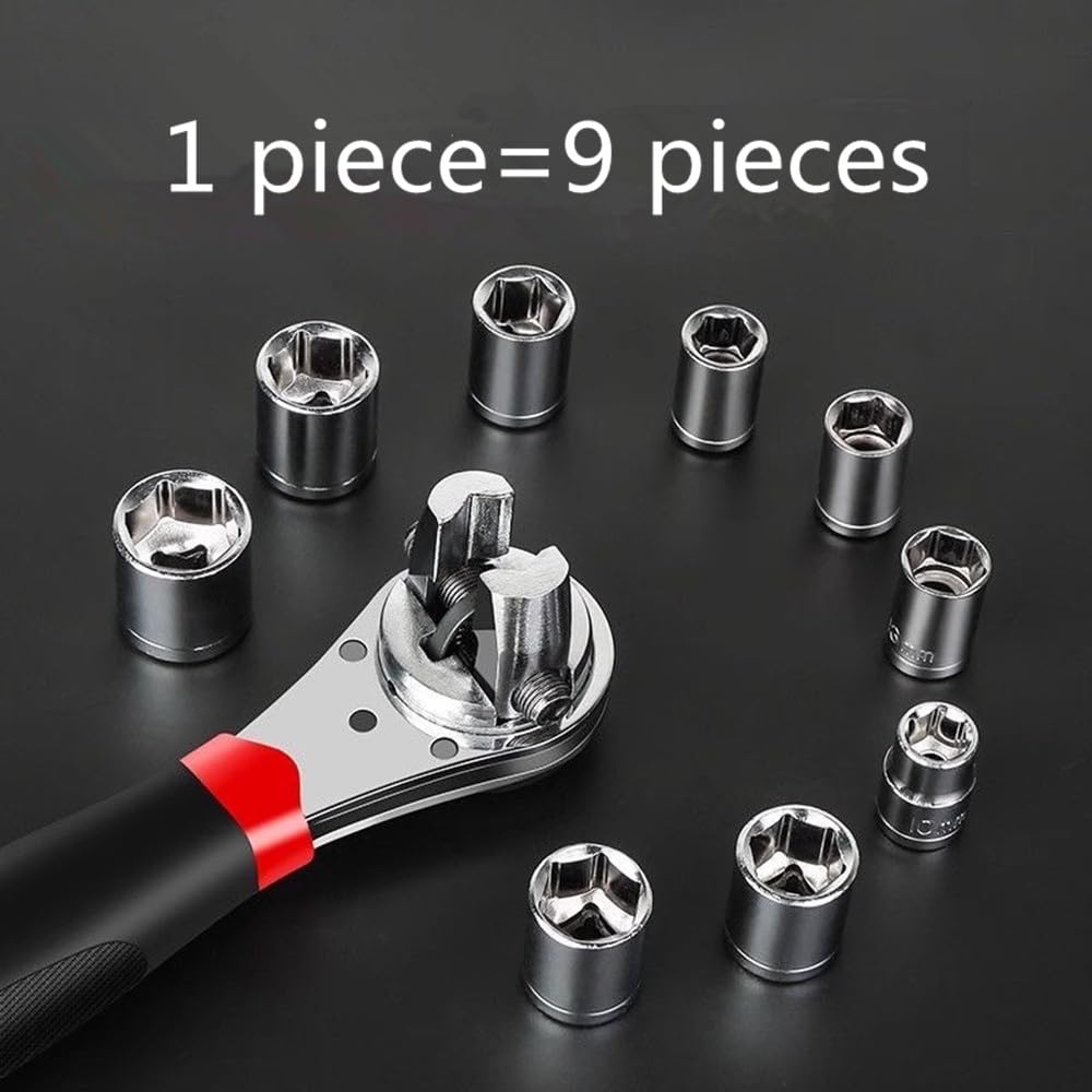 Adjustable Ratchet Wrench Portable Multi-functional Wide Open