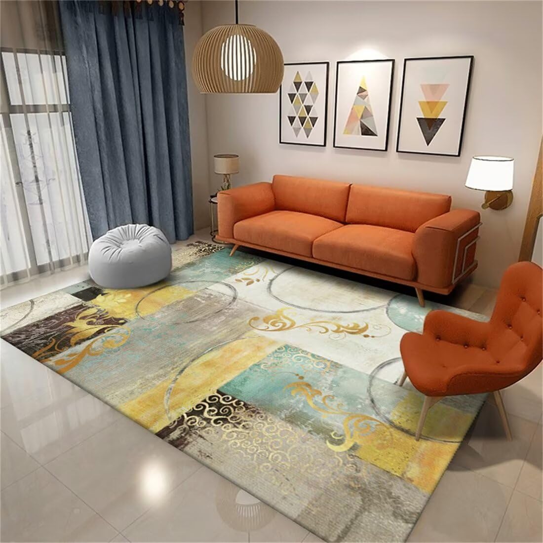 Tapis insonorisant de salon chaud amortissant bruit jeu enfant