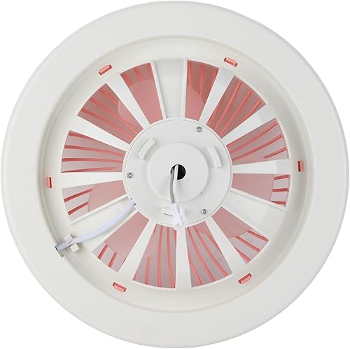 Miniatura 3 de Fafeicy Luz de ventilador de techo, lámpara LED ajustable de tres engranajes, especificaciones del soporte de lámpara E27, motor silencioso de cobre