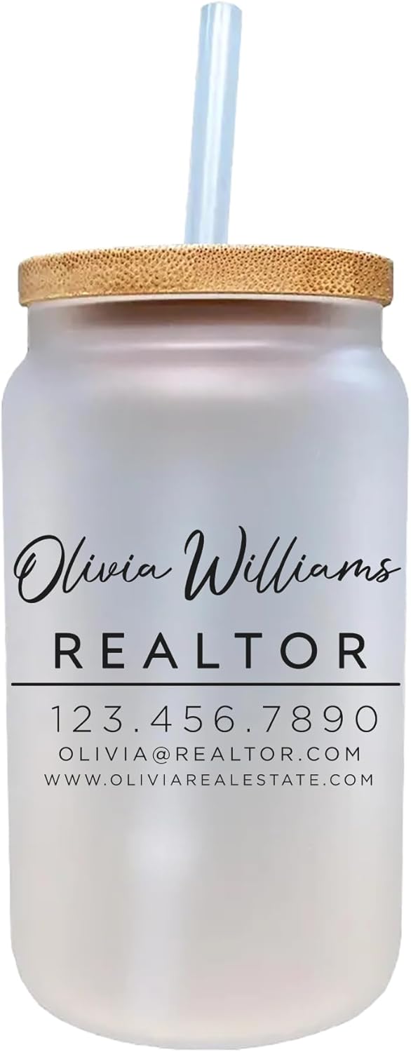 VANESSA ROSELLA Personalized Realtor Business Cotton Canvas Tote Bag Custom Swag Real Estate Agent Bulk Gifts - Image 4