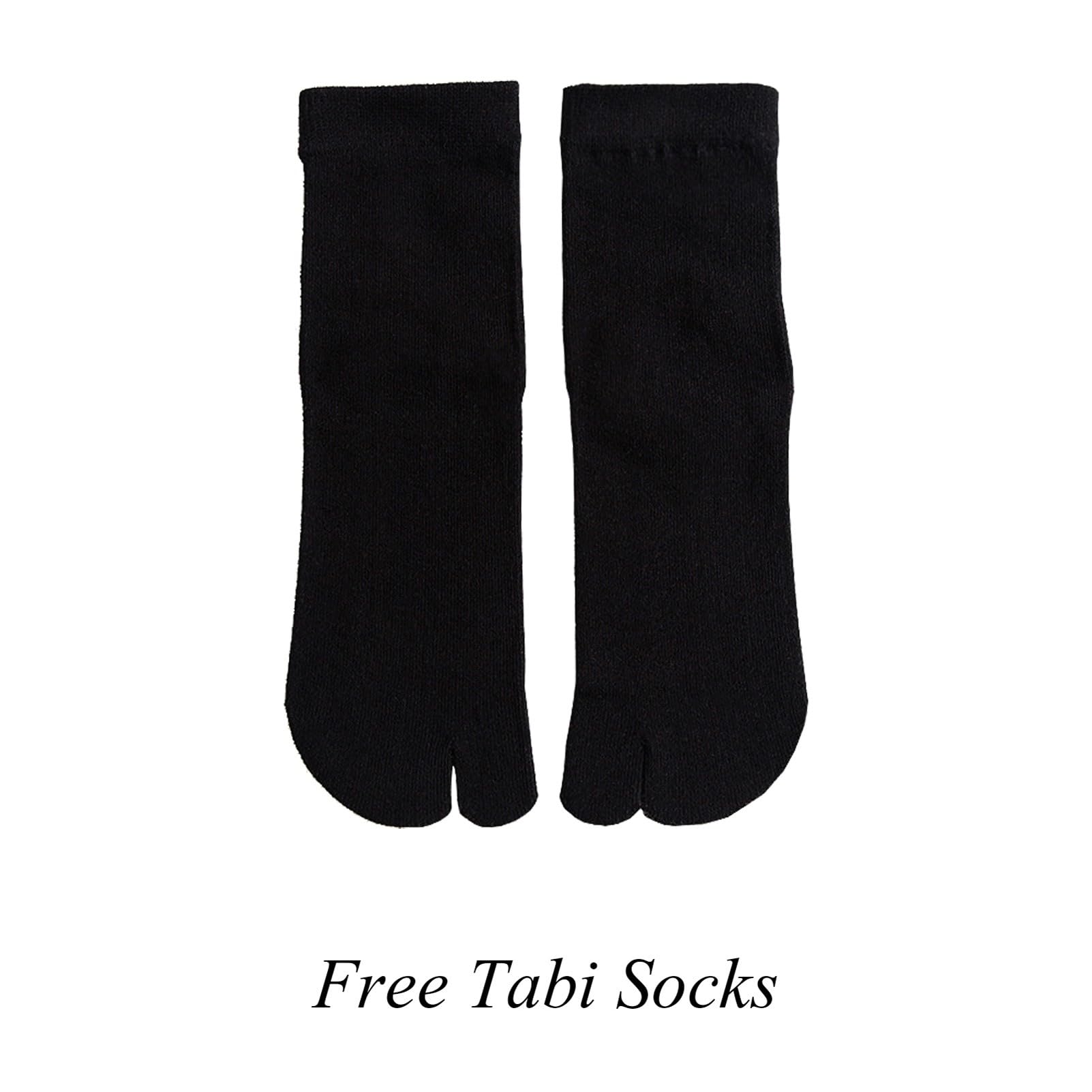 Clogs für Tanjirou Nezuko Zenitsu Cosplay Japanische Geta Schuhe Sandalen Flip Flops + Tabi Socken