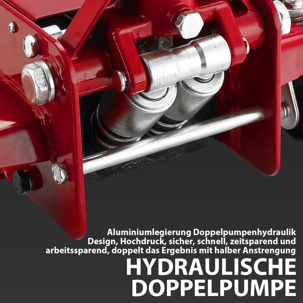 Podnośnik hydrauliczny 3T Podnośnik stalowy o dużej wytrzymałości Podnośnik stalowy z podwójną pompą Zakres podnoszenia 75–505 mm Narzędzie do naprawy samochodu Zestaw podnośników nożycowych