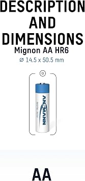 Ansmann 2850 mah Digital 4 pk