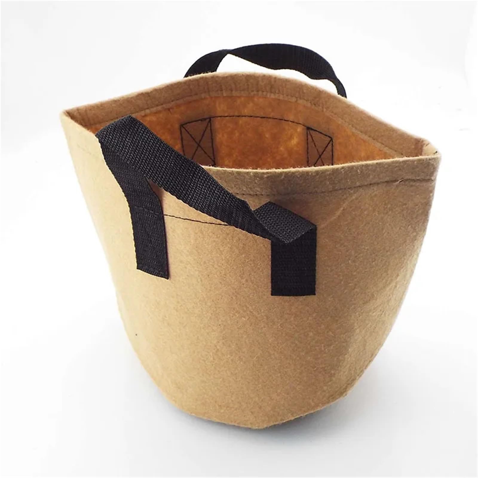 EYRMQWJPC Fabric Plant Growing Bags, Brown 5 gallon Plant Grow Bags Nonwoven Fabric With Handles For Vegetables Flowers Potato