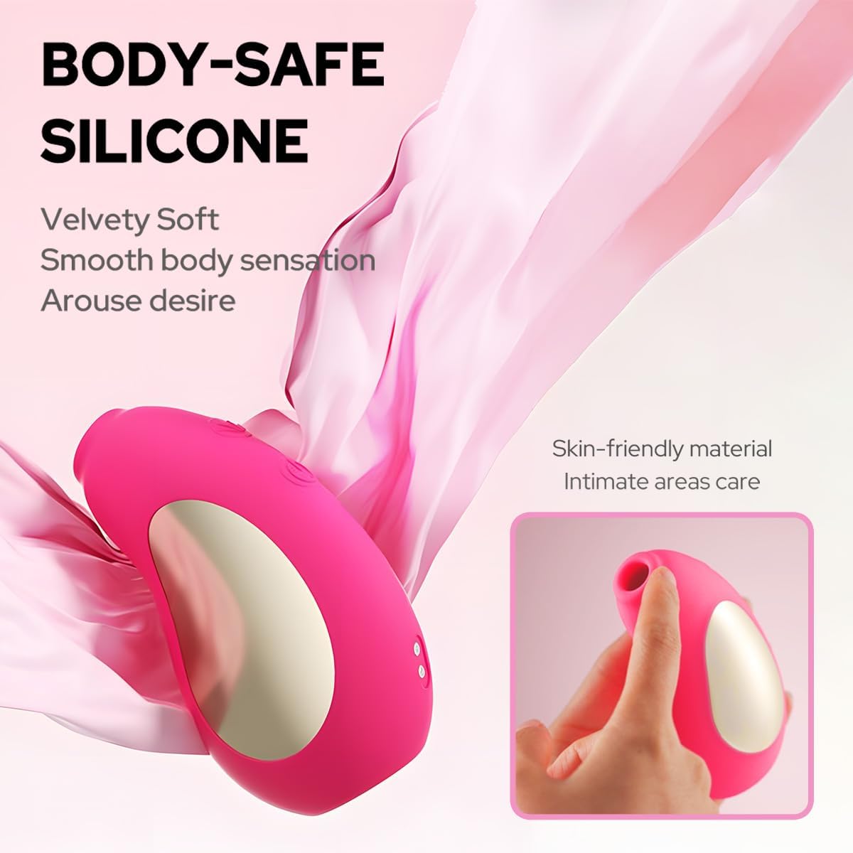 Sucking Vibrator Sex Toy for Women, Heating Clitoral Sucker Vibrator with 8 Suction & Vibration Modes Nipple Stimulator Rose Sex Toys Waterproof Quiet Adult Toy Female Pleasure Toys