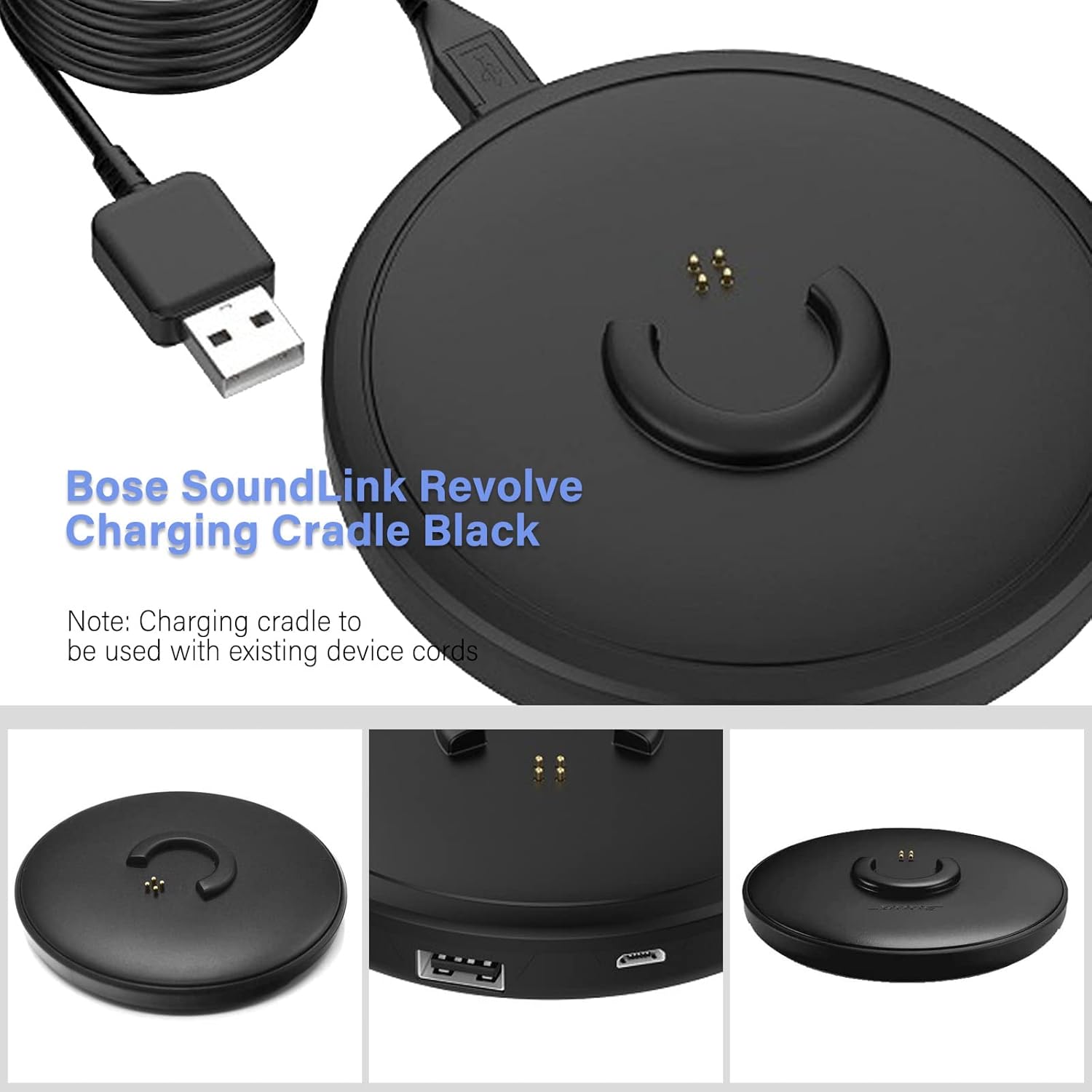 BOSE SOUNDLINK REVOLVE + Ⅱ BLACK クレードル付 充電クレードル充電