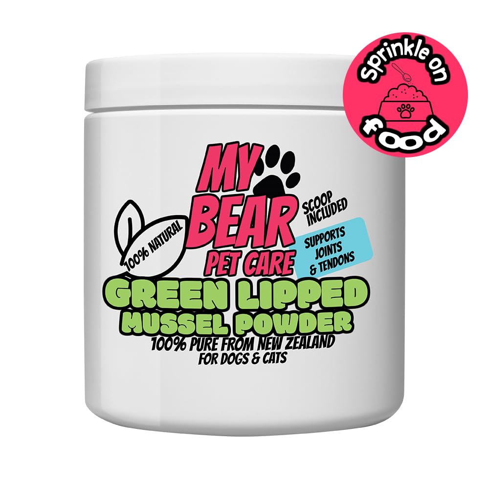 My Bear Pet Care Green Lipped Mussel Powder for Dogs & Cats (250g), Hate Tablets? Just Sprinkle on Food - Image 4