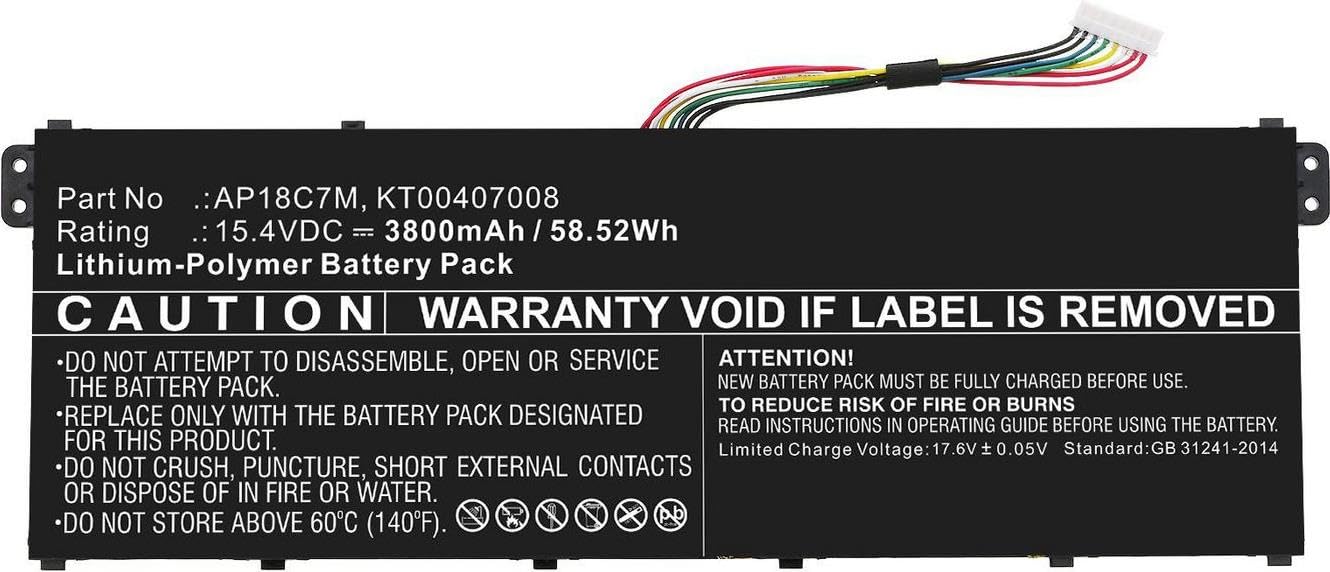 Battery For Acer Laptop 5715063143131