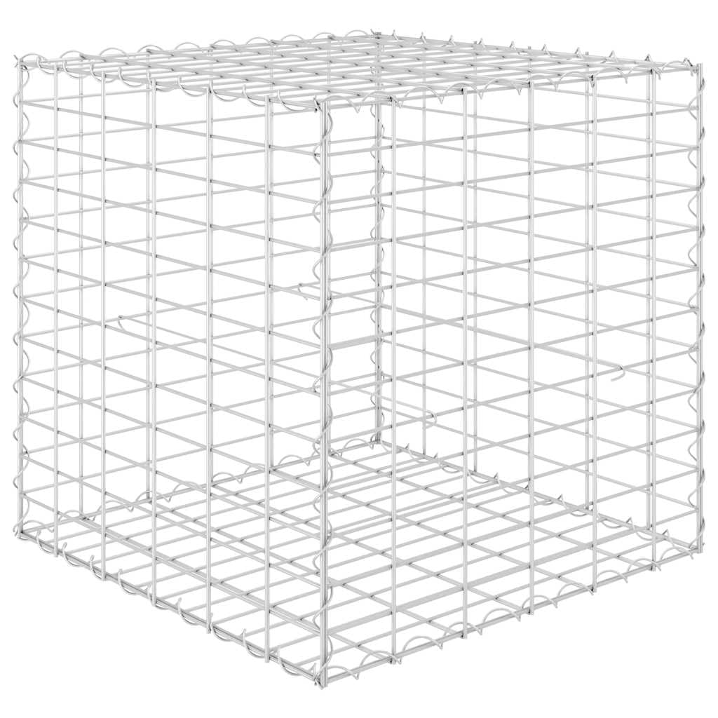 Gavión de 60 x 60 x 60 cm, alambre de acero inoxidable, malla de malla para jardín, balcón, terraza, diseño moderno, robusto y duradero para exteriores, macizos de hierbas, macizos de flores