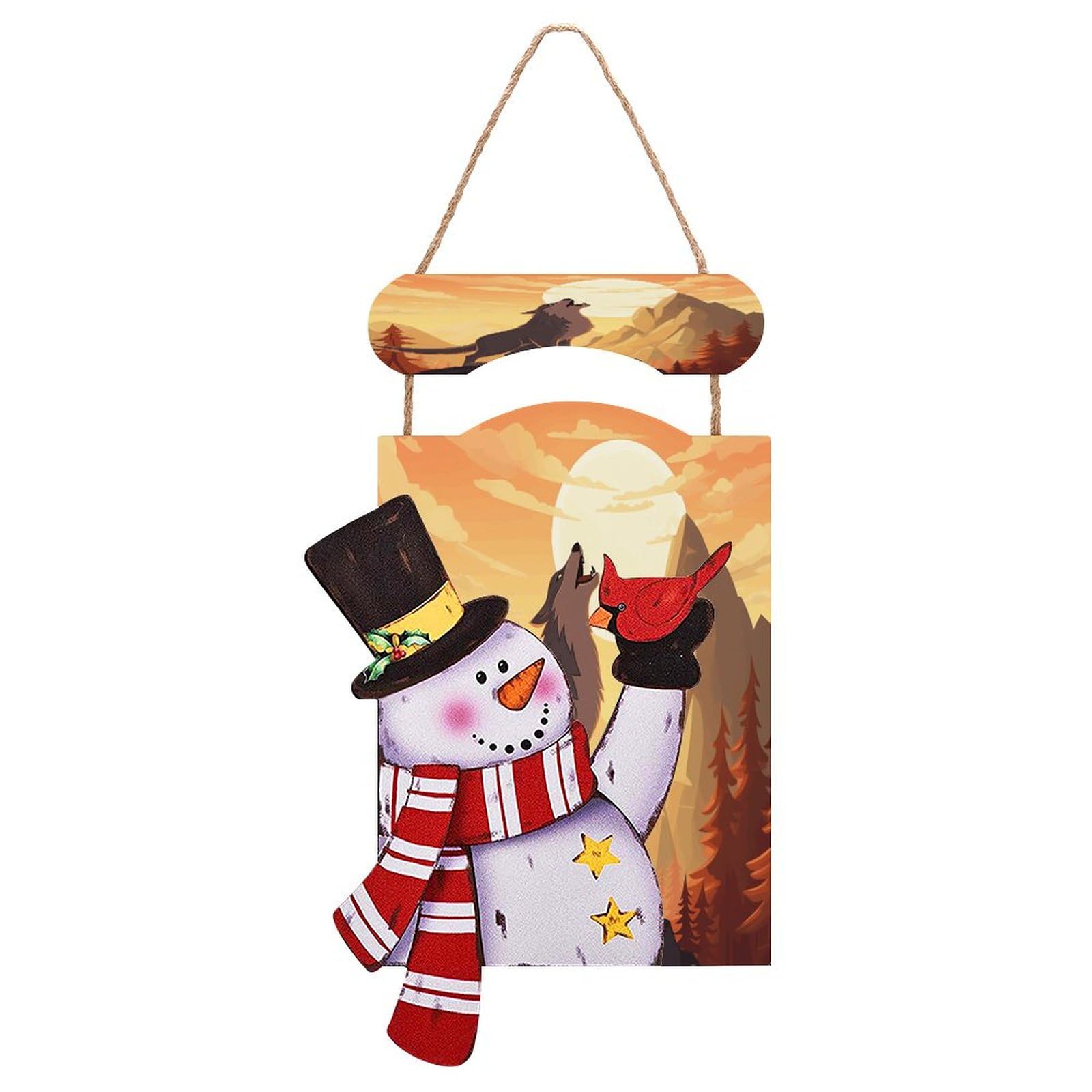 Panneau de Noël en bois pour habiller facilement vos murs nus