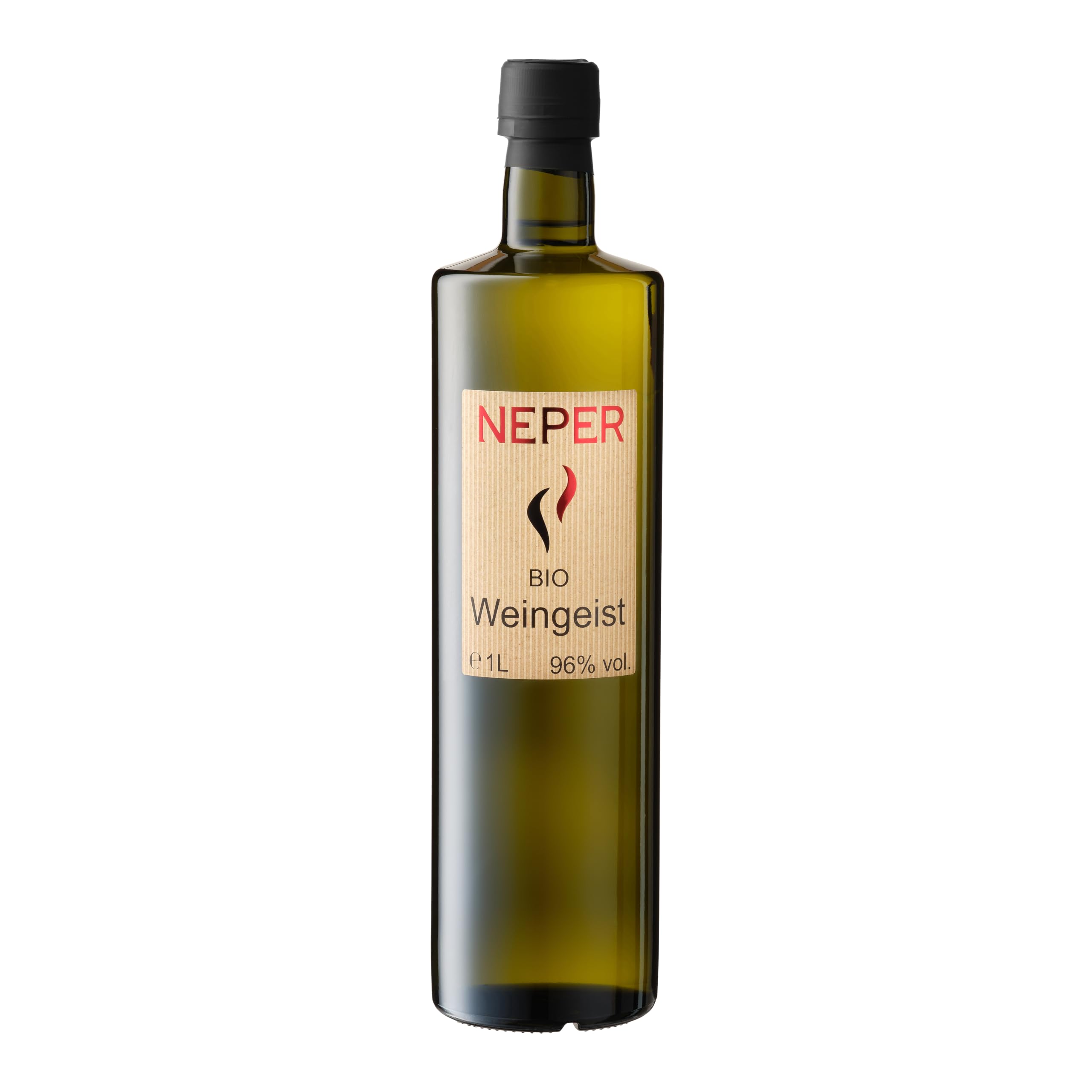 Neper Bio Weingeist, 96% vol., 1L / 5L / 10L, reiner Alkohol, Trinkalkohol, Bio Neutral Alkohol, Organic Weingeist Premium (1L)
