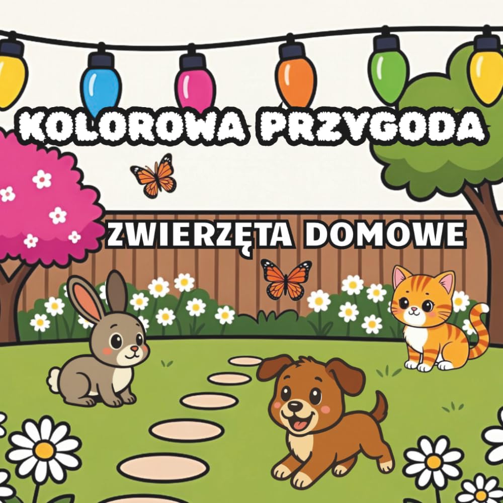 Kolorowa Przygoda: Zwierzęta Domowe - Kolorowanka dla dzieci