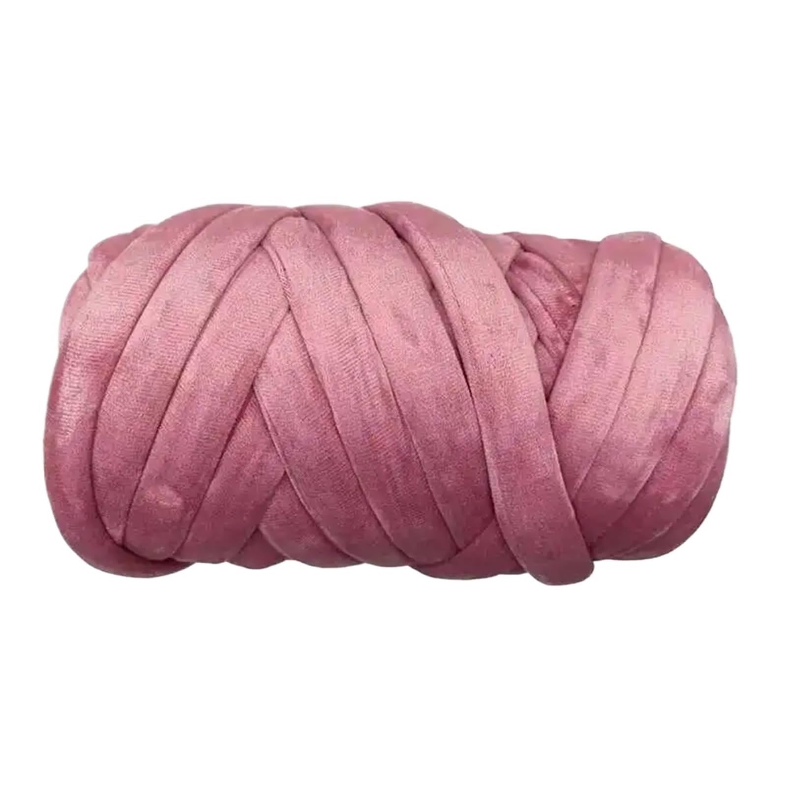 Lana gruesa DIY manta gruesa de terciopelo súper voluminosa, hilo grueso tejido a mano, cesta 500g, alfombras tejidas a gigantes para Crochet(Pink)