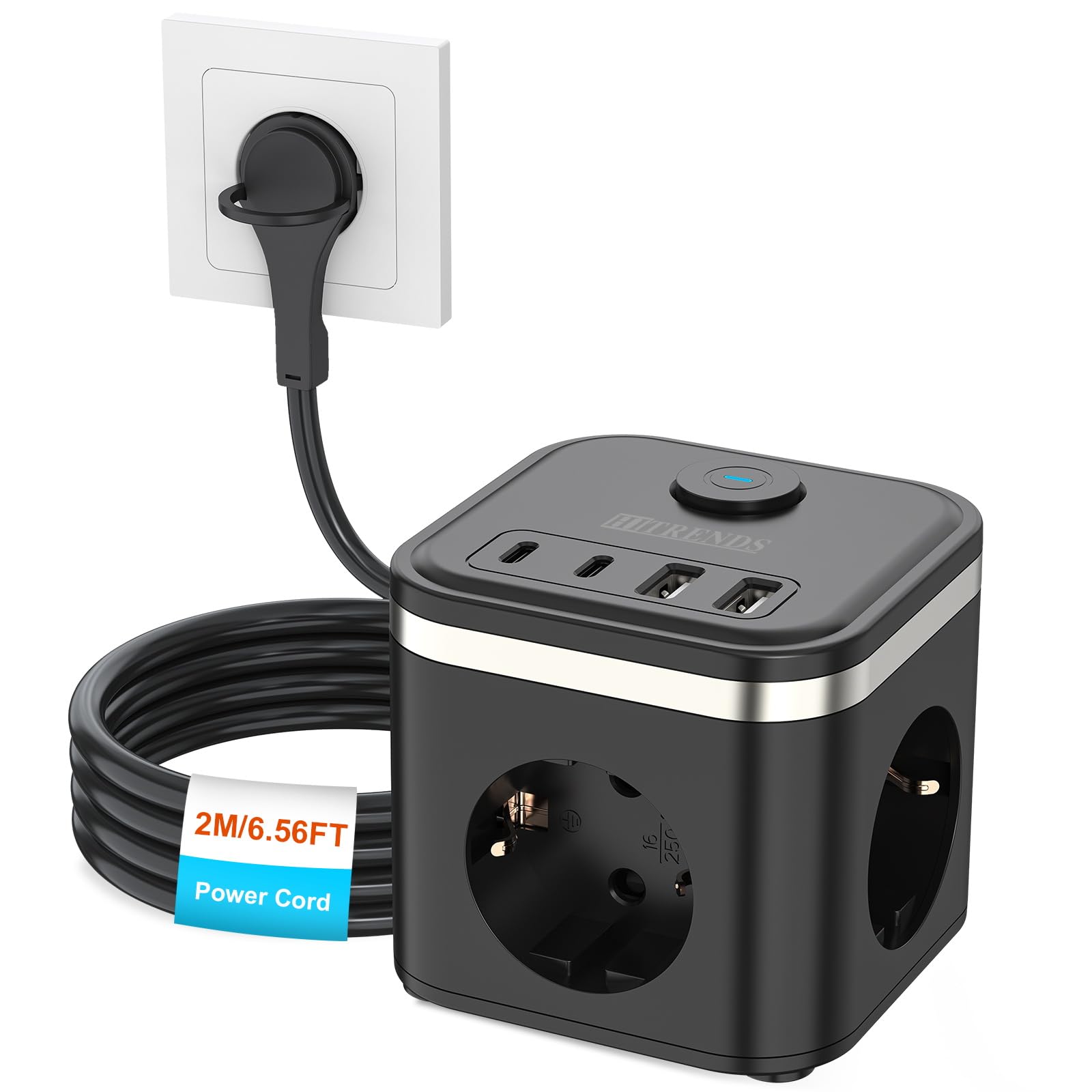 Steckdosenwürfel mit USB