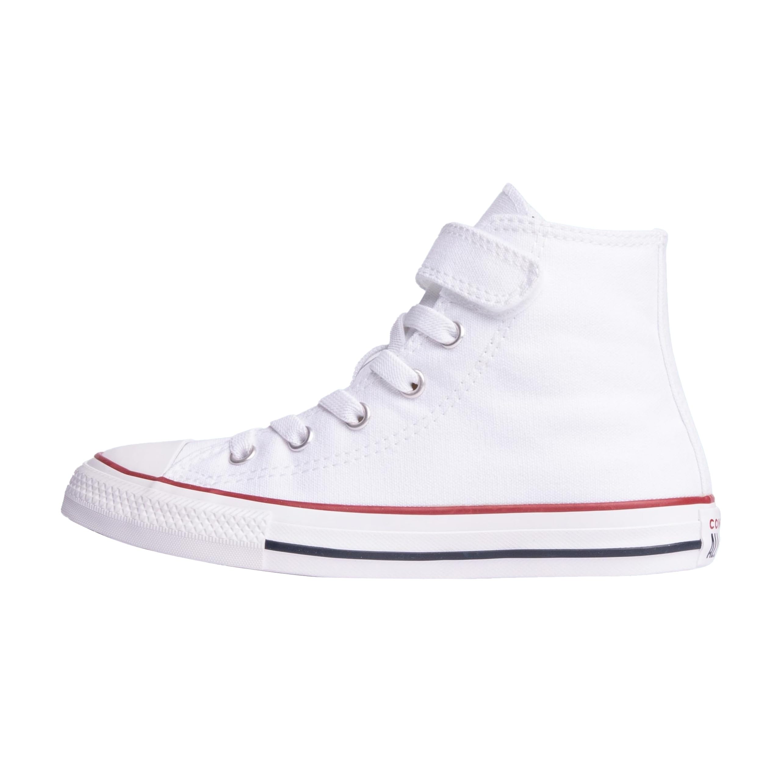 Converse Kids Easy-on Velcro Hi Top Trainers, White, Size 13 Younger