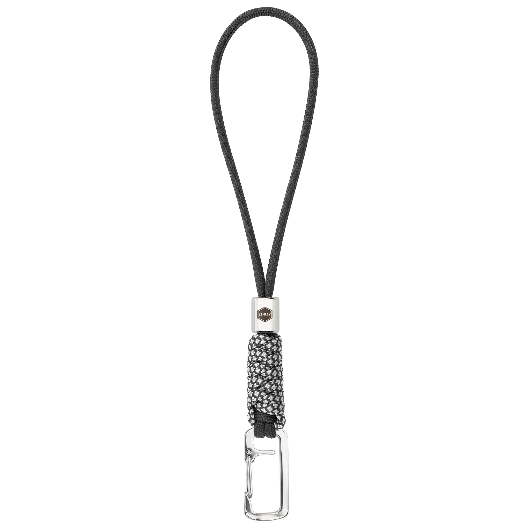 SENLLY Wristlet Keychain Lanyard for Keys, Cell Phone, Wallet, Paracord Braided Design with Stainless Steel Hardware