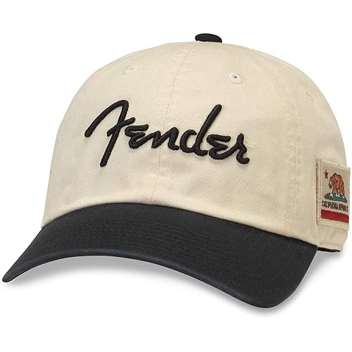 AMERICAN NEEDLE Fender Guitars Unisex Adjustable Buckle Strap Baseball Hat