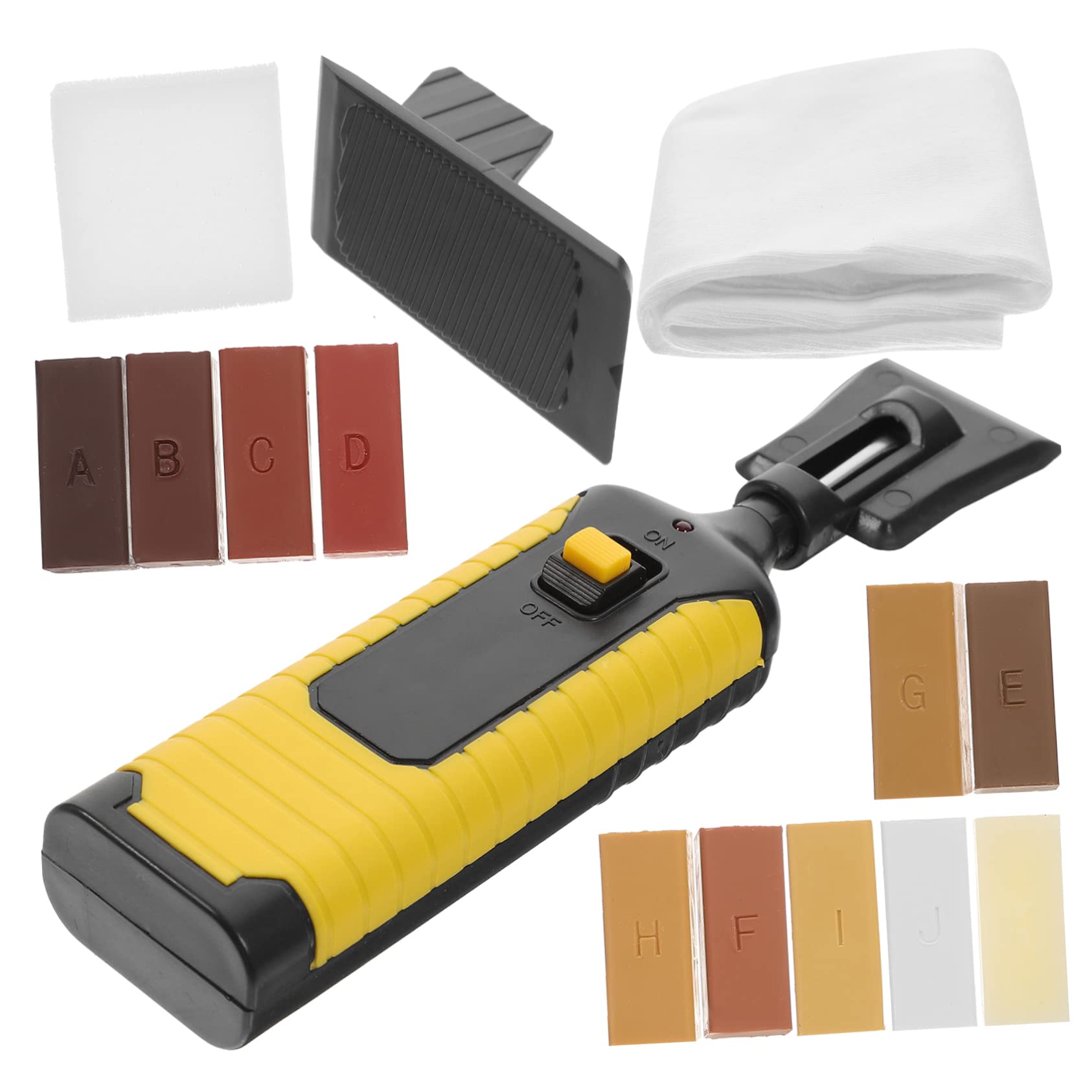 STOBAZA Kit di Riparazione per Ripristino e Rimozione Graffi per Pavimenti in Legno e Laminato 11 Colori Blocchi di Cera Abs in Cucina e Casa