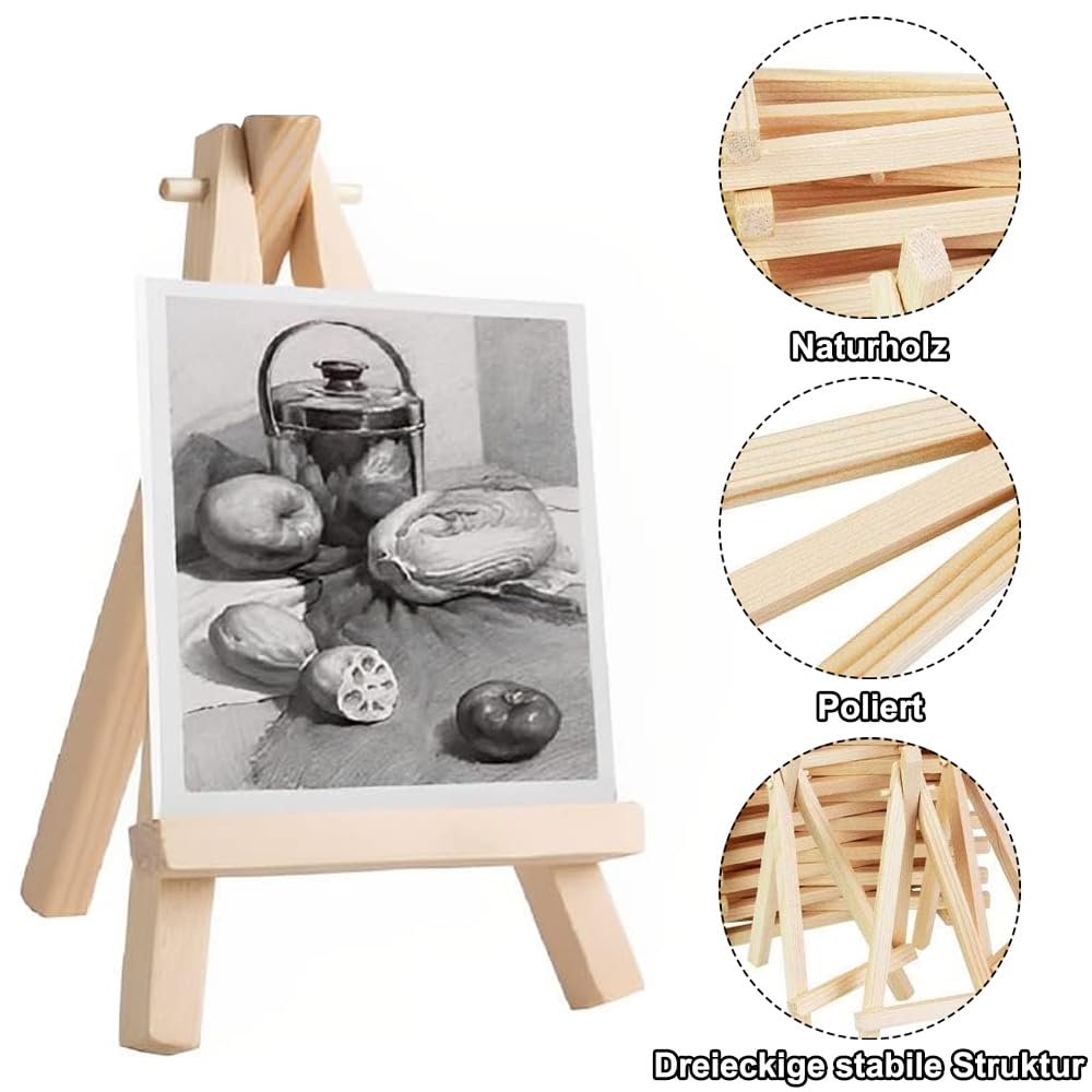 CAVALLETTO IN LEGNO PER PITTURA PICCOLO DA TAVOLO 40X20CM. HOBBY PROFESSIONAL.CMP PRIMO