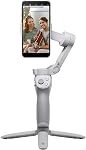 DJI OM 4 - Handheld 3-Axis Smartphone Gimbal Stabilizer with Grip, Tripod, Gimbal Stabilizer Ideal for Vlogging, YouTube, Live Video, Phone Stabilizer Compatible with iPhone and Android