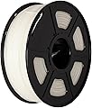 Nylon PA Filament, 1.75mm, 250g, 500g, High Tensile Strength Sublimation Material, Compatible with FDM 3D Printers (White-1kg)