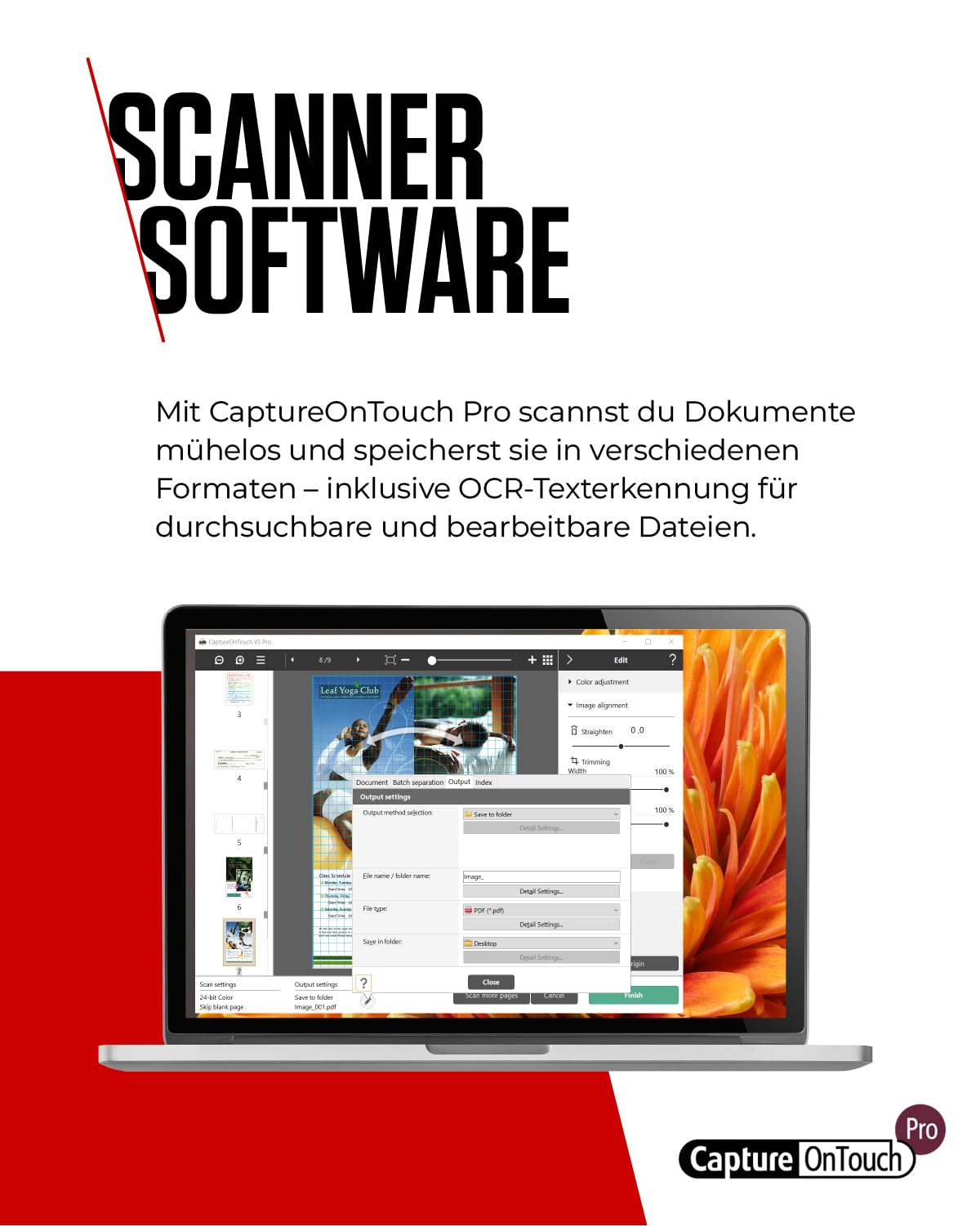 Canon imageFORMULA DR-M1060II A3 Dokumentenscanner | Kompaktes Design & leistungsstark für Büro & Home Office | 600 DPI Auflösung | 80-Seiten-Automatischer Einzug | Mit Canon CaptureOnTouch Pro