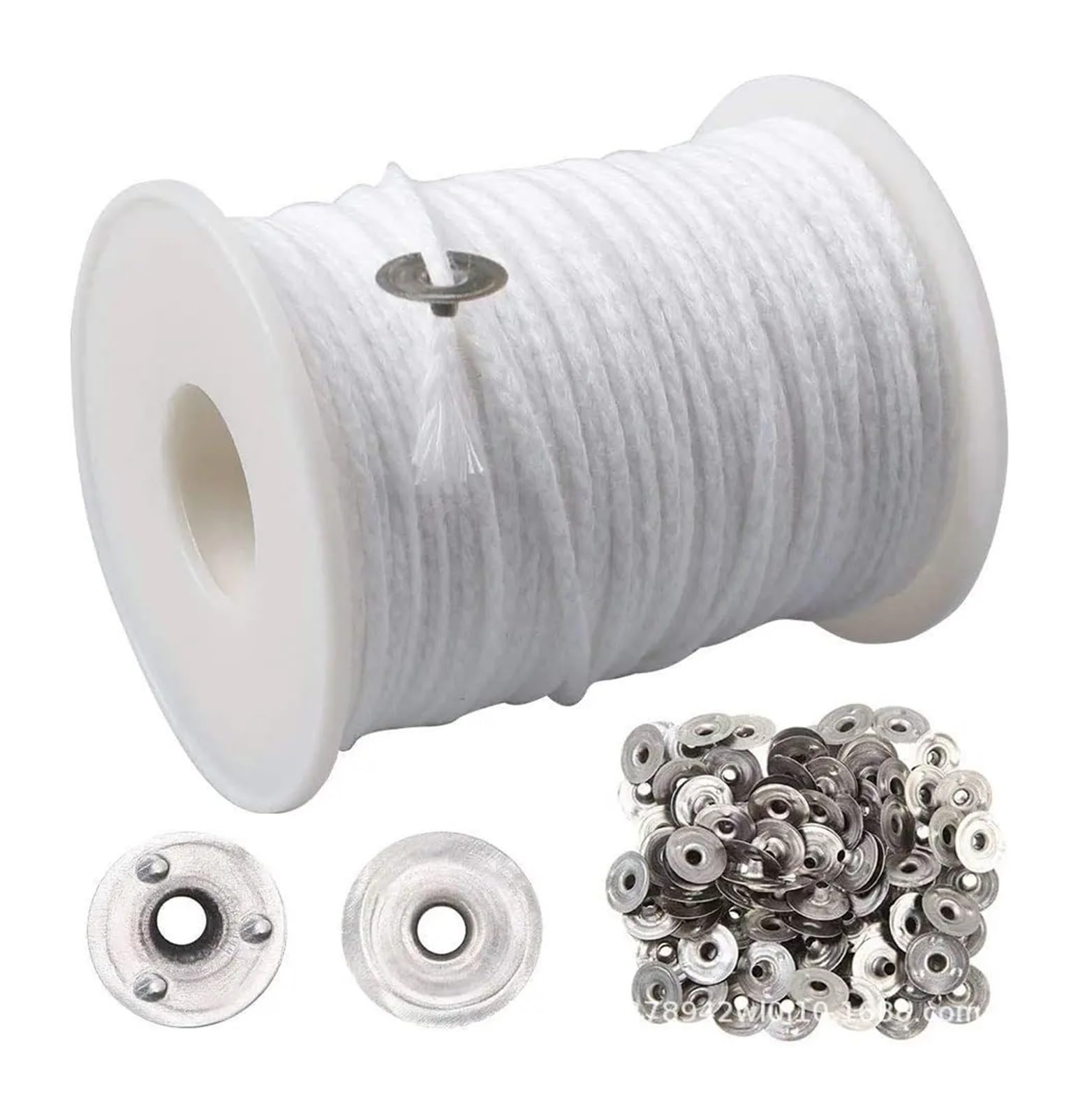 Kerzendocht DIY-Wachskern, 61 M Lang, Baumwolle, Gewebt, for Kerzen, Lampendochte, Zubehör, Herstellungsset(500pcs 20cm Wicks)