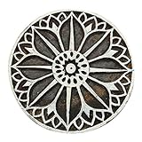 Floral Indian Wood Stamps Art Textile Printing Block Decorative Handcarved Stamp