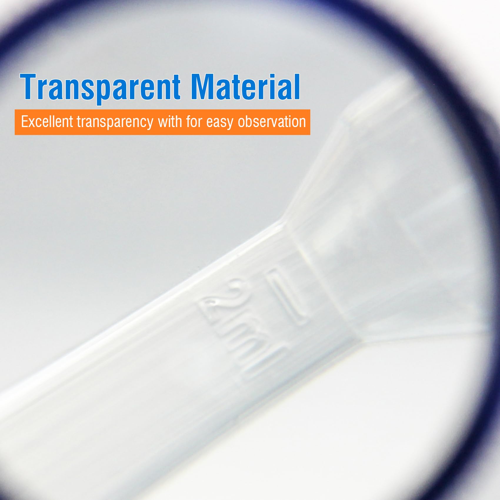 PEKYBIO Sterile Pasteur Pipettes 3ml Disposable Plastic Transfer Pipette Dropper 100Pcs Graduated Calibrated Lab Pipettes, Low Density Polyethylene (LDPE), Individual Peel-Pack, Vol. 7ml, 155mm Long