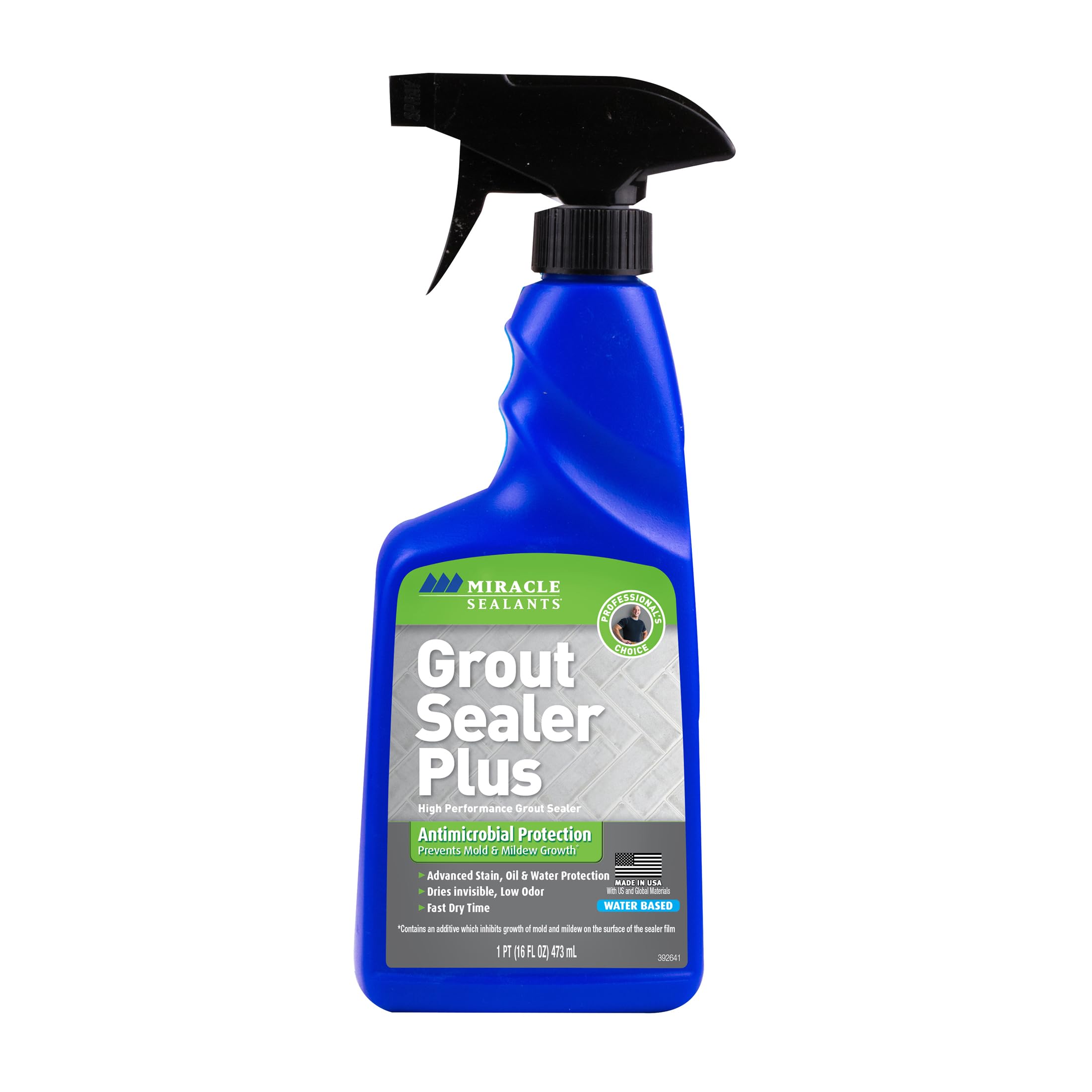 Miracle Sealants Grout Sealer Plus Invisible Penetrating Sealer Spray, 16 oz