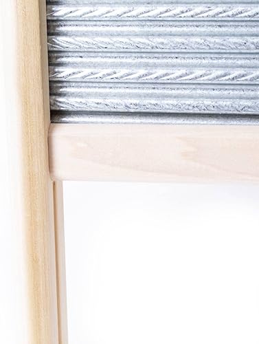 Miniatura 3 de Lehman's Lavabo manual de acero galvanizado, Rub-Lite, Engarzado en espiral, para función, decoración o música, 23.75 in x 12.5 in