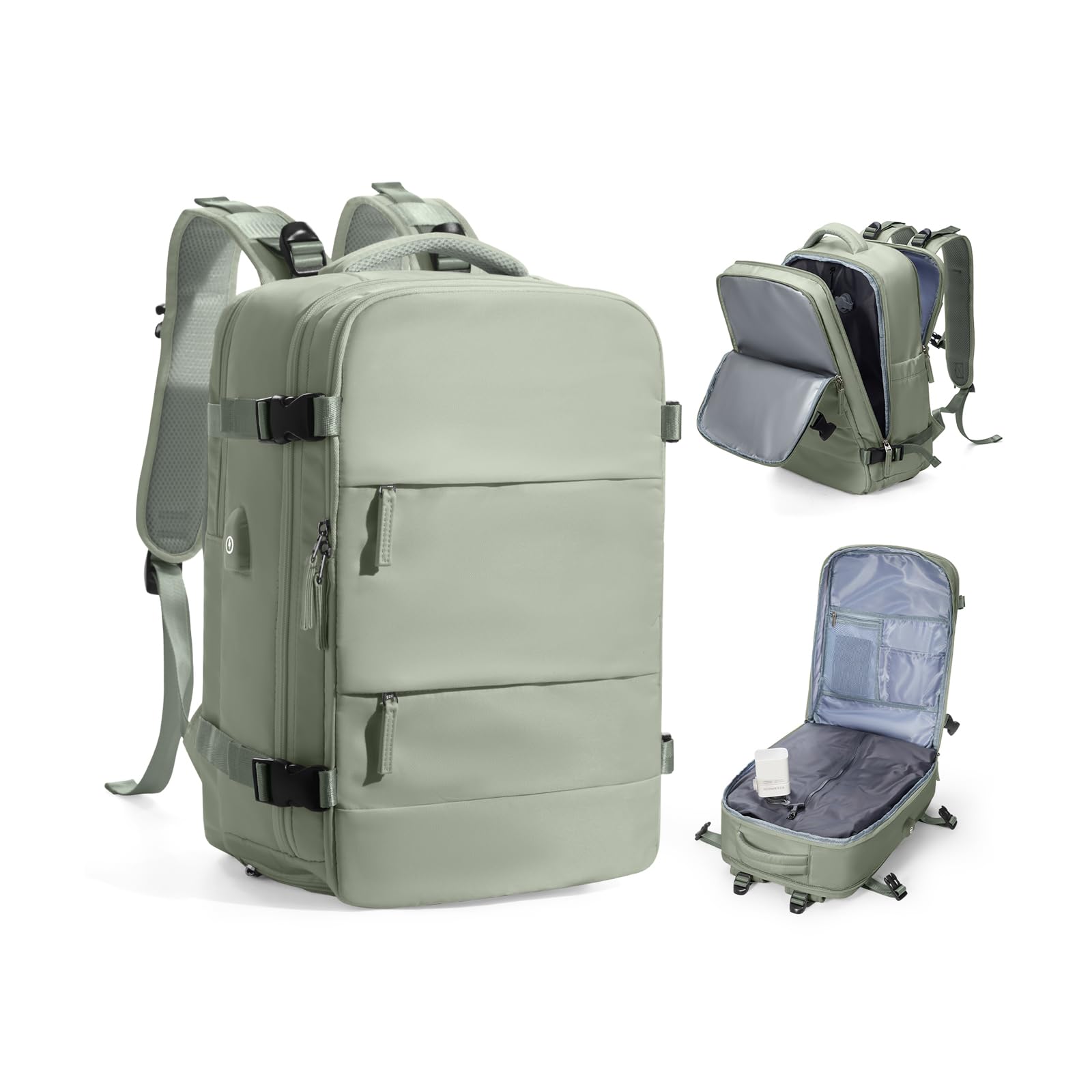 SZSYCN Mochila Viaje Cabina Avion 40x30x20 Ryanair Wizzair Maletas de Viaje Mujer Mochilas Viaje 40×20×25 Ryanair para Mujer Equipaje de Mano 45x36x20 Easyjet Maletas para Portatil Hombre — view 12