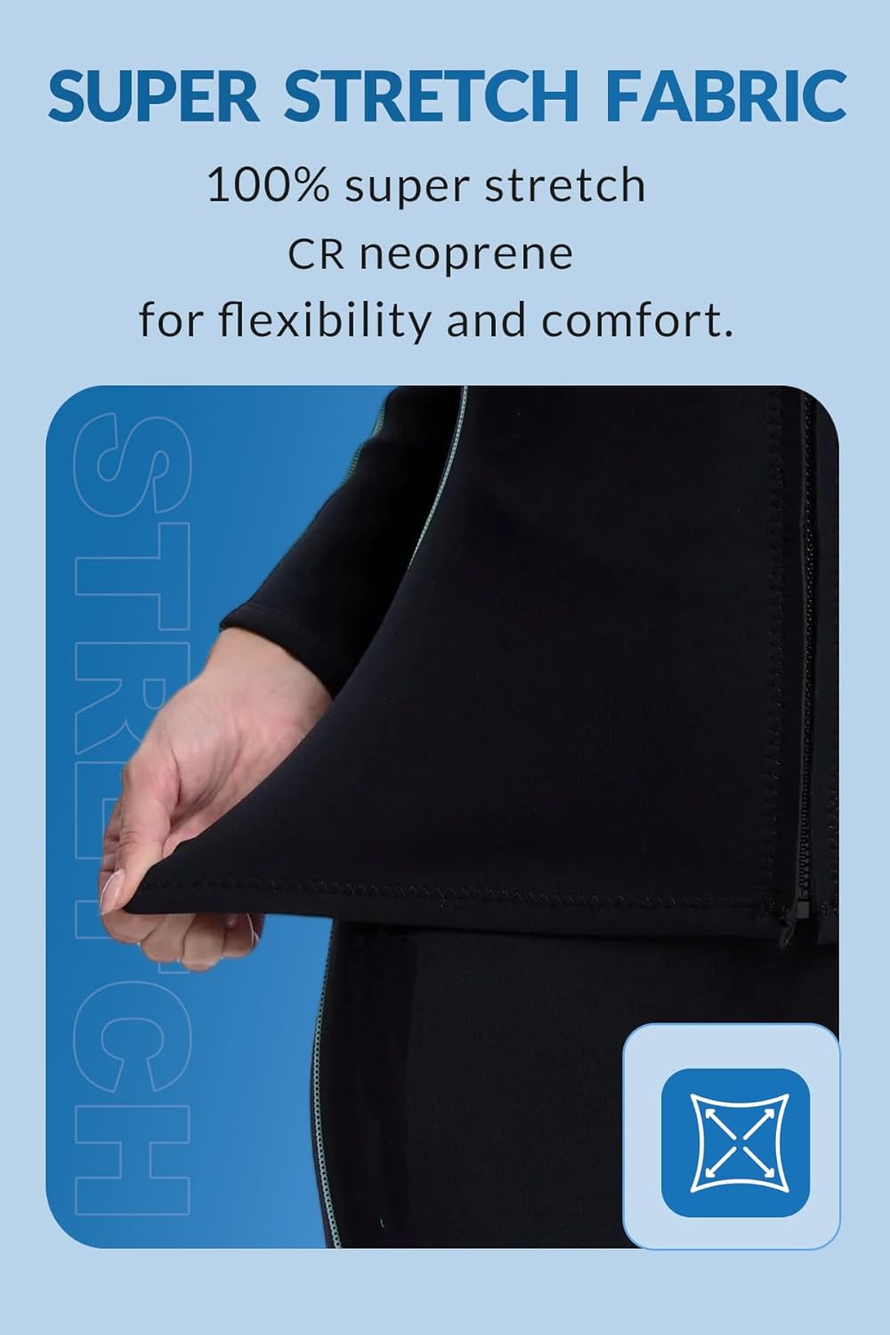 Women's Super Stretch Wetsuit Top & Shorts 2mm Size Medium