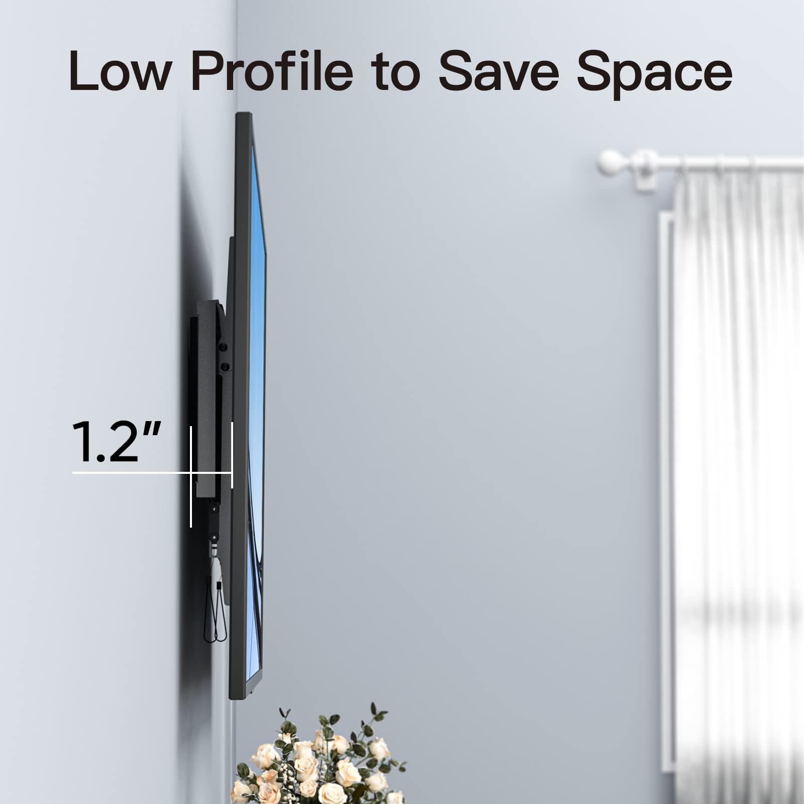 PERLESMITH Tilting TV Wall Mount for 37–85 inch TVs up to 132 lbs — Amazon image 5
