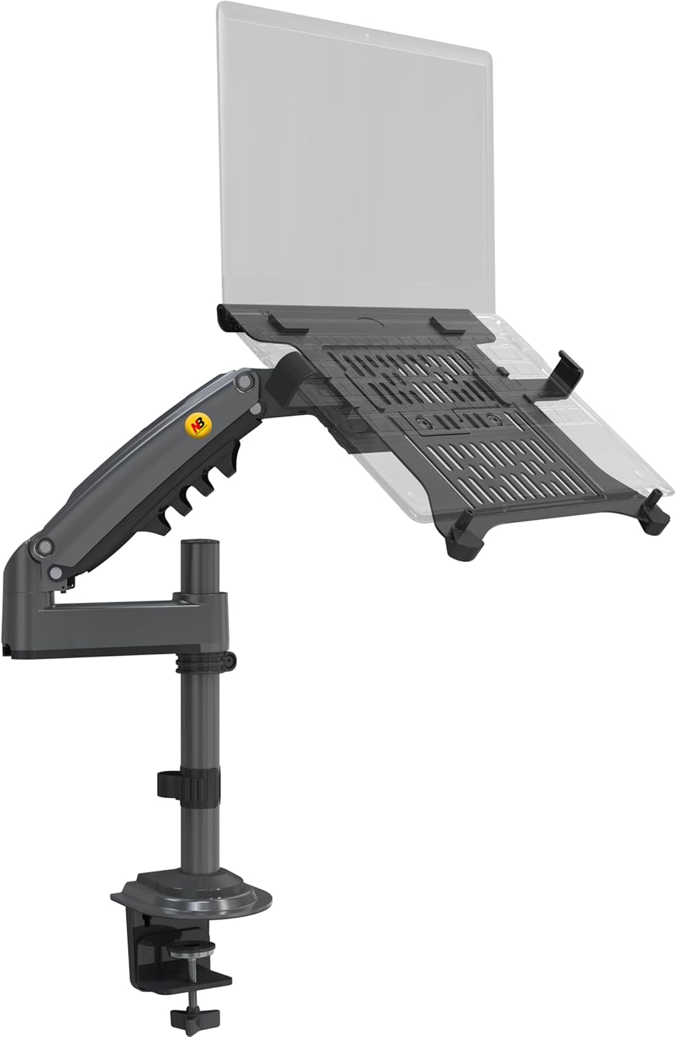 NB North Bayou Support Ordinateur Portable 10-17'', Support Ecran PC 17-30 Pouces, Charge Maximale de 9kg VESA 75/100 mm Laptop Stand H100-FP (Pistolet Gris)
